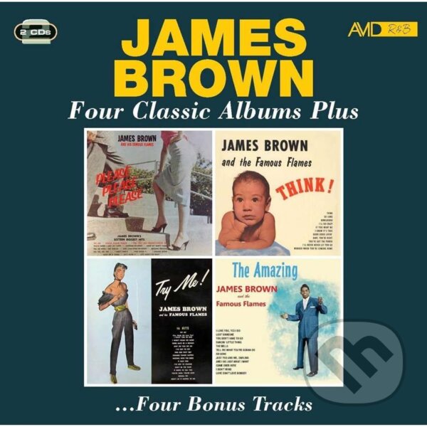 Hudební CD: James Brown: Four Classic Albums Plus (Hudobné albumy). Hudobné albumy, 2023 Hudební CD: James Brown: Four Classic Albums Plus (Hudobné albumy). Hudobné albumy, 2023