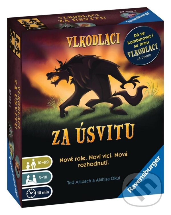Společenská hra: Vlkodlaci za úsvitu (Ravensburger). Ravensburger, 2023 Společenská hra: Vlkodlaci za úsvitu (Ravensburger). Ravensburger, 2023