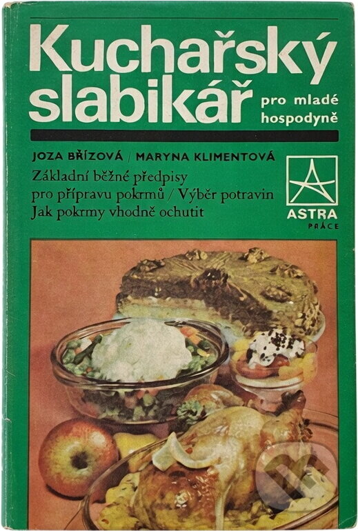 Kniha: Kuchařský slabikář pro mladé hospodyně (Joza Břízová a Maryna Klimentová). Práce, 1976 Kniha: Kuchařský slabikář pro mladé hospodyně (Joza Břízová a Maryna Klimentová). Práce, 1976