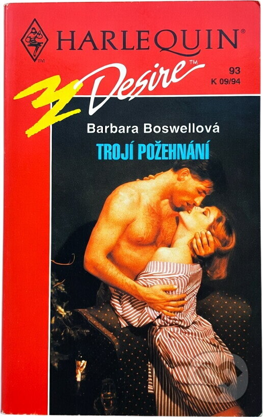 Kniha: Trojí požehnání (Barbara Boswell). Harlequin, 1994 Kniha: Trojí požehnání (Barbara Boswell). Harlequin, 1994