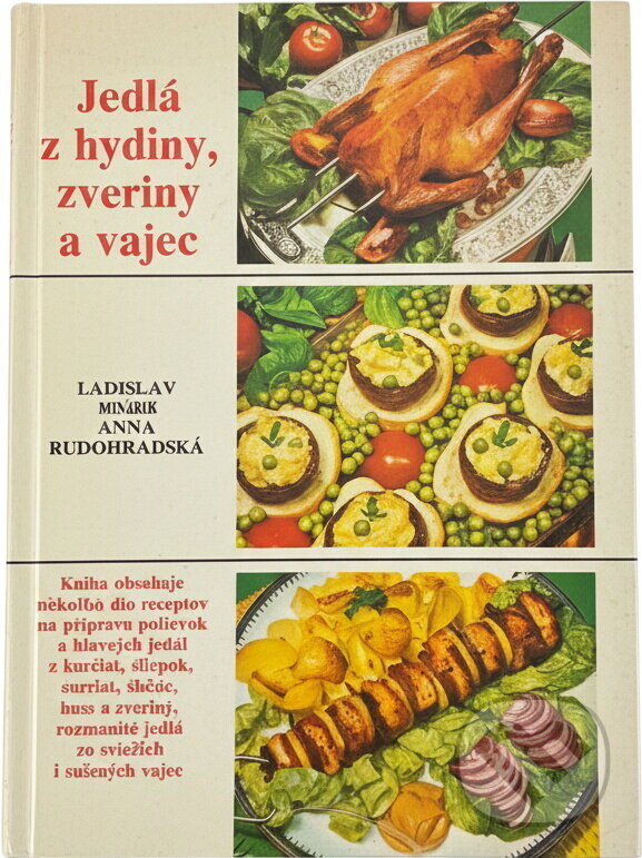 Kniha: Jedlá z hydiny, zveriny a vajec (Ladislav Bobiš a Anna Rudohradská). Osveta, 1984 Kniha: Jedlá z hydiny, zveriny a vajec (Ladislav Bobiš a Anna Rudohradská). Osveta, 1984