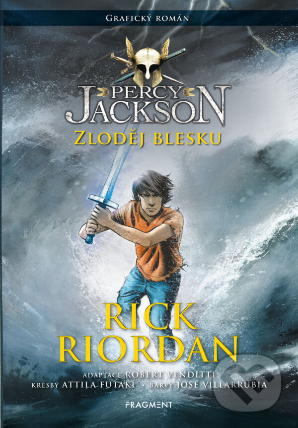 E-kniha: Percy Jackson - Zloděj blesku (Grafický román) (Rick Riordan). Nakladatelství Fragment, 2023 E-kniha: Percy Jackson - Zloděj blesku (Grafický román) (Rick Riordan). Nakladatelství Fragment, 2023