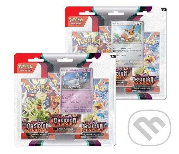 Spoločenská hra: Pokémon TCG: Scarlet & Violet 03 Obsidian Flames - 3 Blister Booster (Pokemon). Pokemon, 2023 Spoločenská hra: Pokémon TCG: Scarlet & Violet 03 Obsidian Flames - 3 Blister Booster (Pokemon). Pokemon, 2023