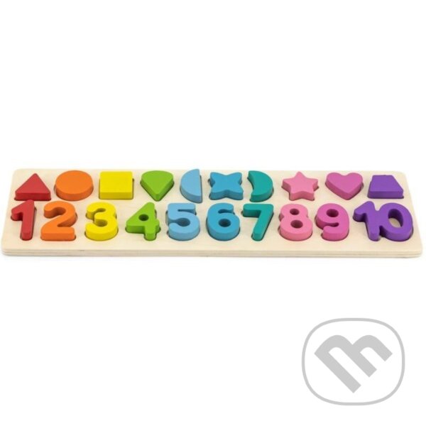 BABU dřevěná hračka - Čísla a tvary, EPEE