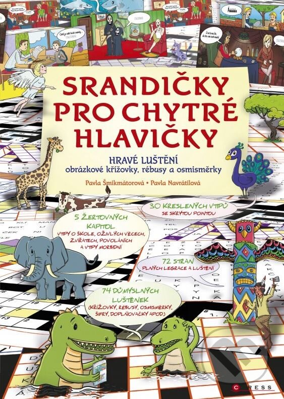 Kniha: Srandičky pro chytré hlavičky (Pavla Šmikmátorová a Pavla Navrátilová). CPRESS, 2015 Kniha: Srandičky pro chytré hlavičky (Pavla Šmikmátorová a Pavla Navrátilová). CPRESS, 2015