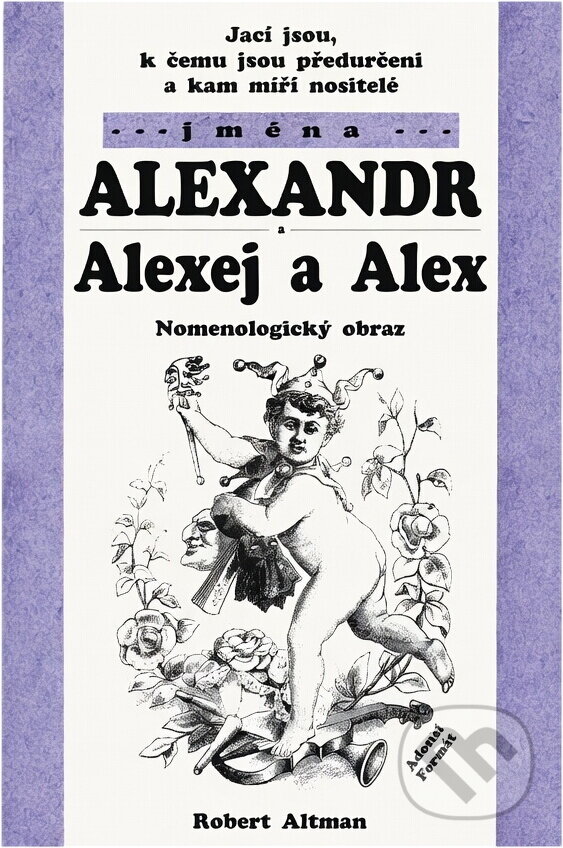 Kniha: Jací jsou, k čemu jsou předurčeni a kam míří nositelé jména Alexandr, Alexej a Alex : nomenologický obraz (Robert Altman). Adonai, 2003 Kniha: Jací jsou, k čemu jsou předurčeni a kam míří nositelé jména Alexandr, Alexej a Alex : nomenologický obraz (Robert Altman). Adonai, 2003