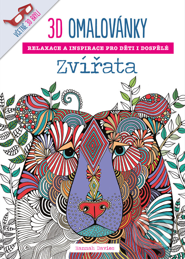 Kniha: 3D omalovánky: Zvířata (Hannah Davies). Zoner Press, 2015 Kniha: 3D omalovánky: Zvířata (Hannah Davies). Zoner Press, 2015