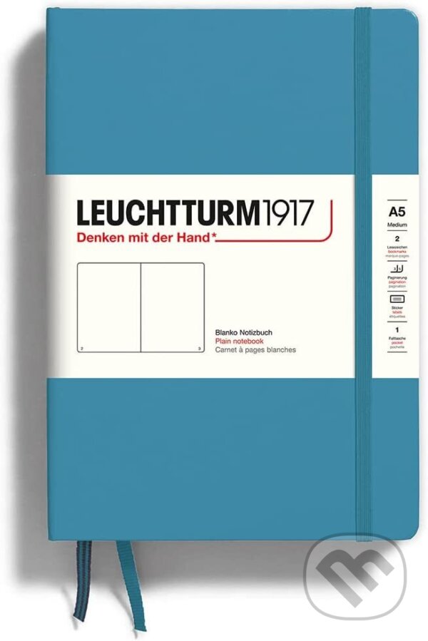 Notebooks Medium-nordic blue, plain (Leuchtturm1917). Leuchtturm1917 Notebooks Medium-nordic blue, plain (Leuchtturm1917). Leuchtturm1917