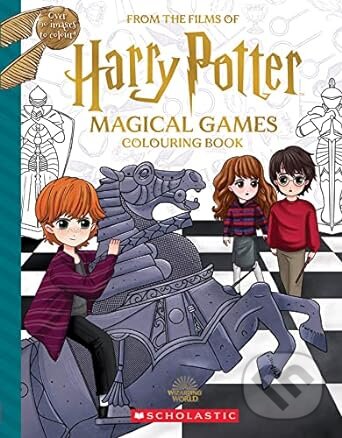 Kniha: Magical Games Colouring Book (Harry Potter) (Jenna Ballard). Scholastic, 2023 Kniha: Magical Games Colouring Book (Harry Potter) (Jenna Ballard). Scholastic, 2023