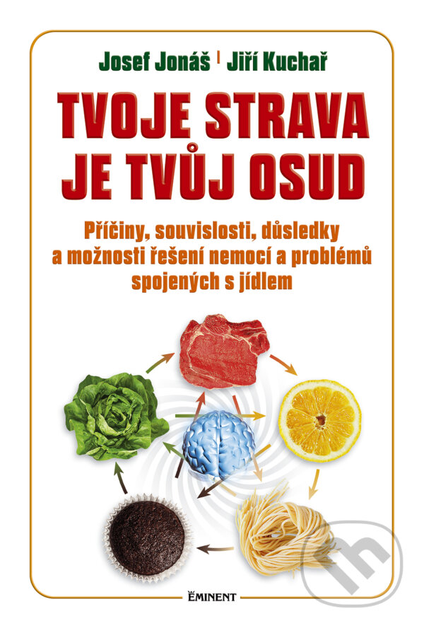 Kniha: Tvoje strava je tvůj osud (Jiří Kuchař a Josef Jonáš). Eminent, 2015 Kniha: Tvoje strava je tvůj osud (Jiří Kuchař a Josef Jonáš). Eminent, 2015