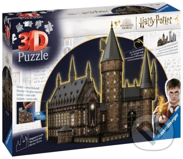 Puzzle: Harry Potter: Bradavický hrad - Velká síň (Ravensburger). Ravensburger, 2023 Puzzle: Harry Potter: Bradavický hrad - Velká síň (Ravensburger). Ravensburger, 2023