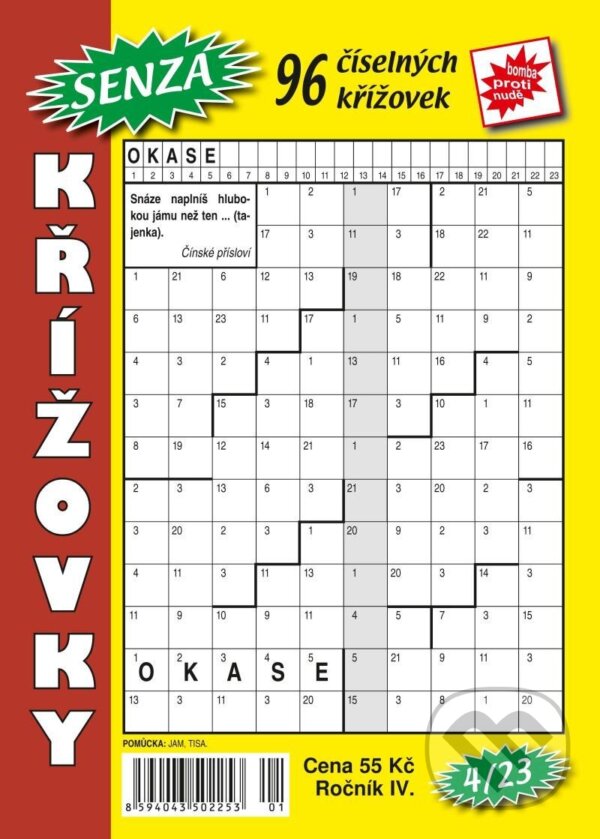 Kniha: Senza číselné křížovky 4/2023 (Telpres). Telpres, 2023 Kniha: Senza číselné křížovky 4/2023 (Telpres). Telpres, 2023