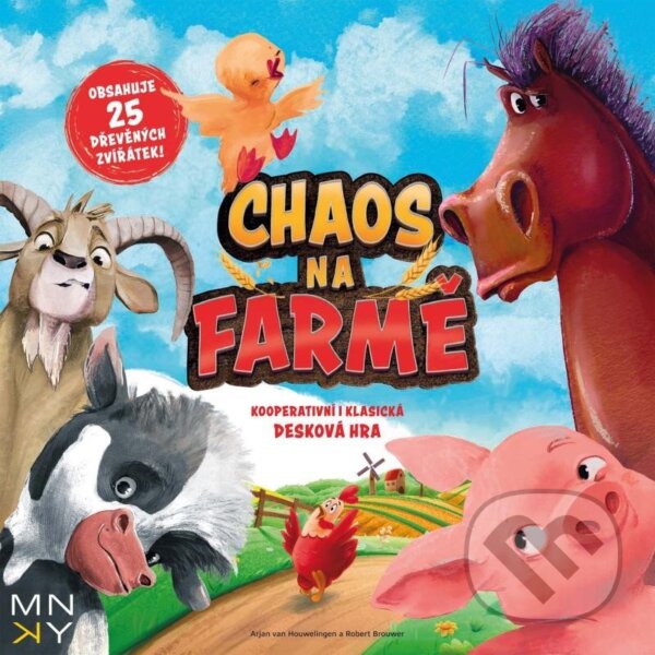 Společenská hra: Chaos na farmě (MNKY Entertainment). MNKY Entertainment, 2023 Společenská hra: Chaos na farmě (MNKY Entertainment). MNKY Entertainment, 2023