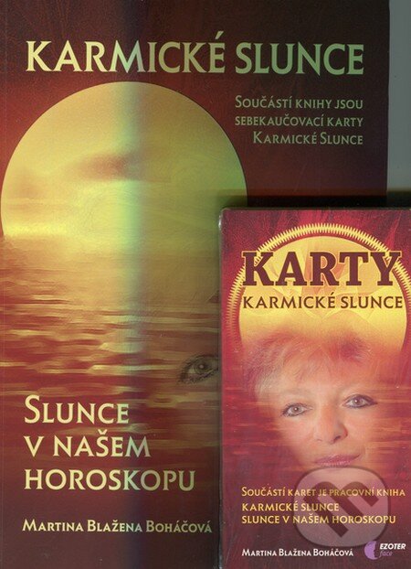 Kniha: Karmické slunce + Karty (Martina Blažena Boháčová). Astrolife.cz, 2015 Kniha: Karmické slunce + Karty (Martina Blažena Boháčová). Astrolife.cz, 2015