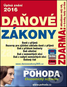 Kniha: Daňové zákony 2016 (DonauMedia). DonauMedia, 2016 Kniha: Daňové zákony 2016 (DonauMedia). DonauMedia, 2016