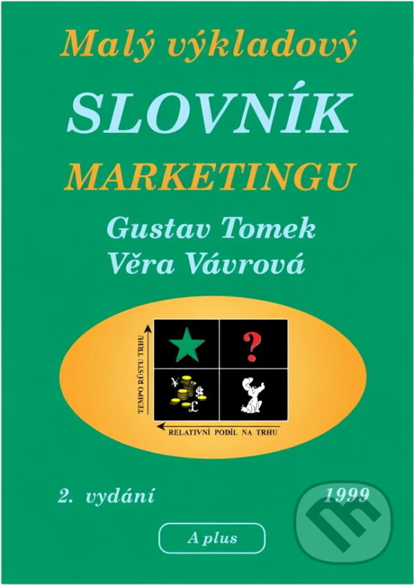Kniha: Malý výkladový slovník marketingu (Gustav Tomek a Věra Vávrová). , 1999 Kniha: Malý výkladový slovník marketingu (Gustav Tomek a Věra Vávrová). , 1999