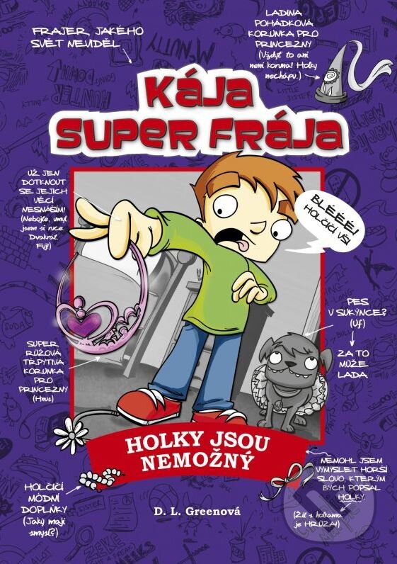 Kniha: Kája, super frája: Holky jsou nemožný! (D.L. Greenová a Josh Alves). CPRESS, 2016 Kniha: Kája, super frája: Holky jsou nemožný! (D.L. Greenová a Josh Alves). CPRESS, 2016