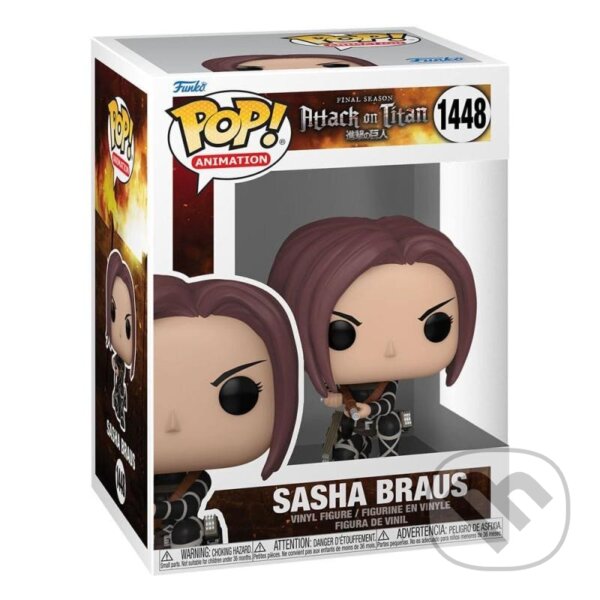 Funko POP Animation: Attack on Titan - Sasha (Funko). Funko, 2023 Funko POP Animation: Attack on Titan - Sasha (Funko). Funko, 2023