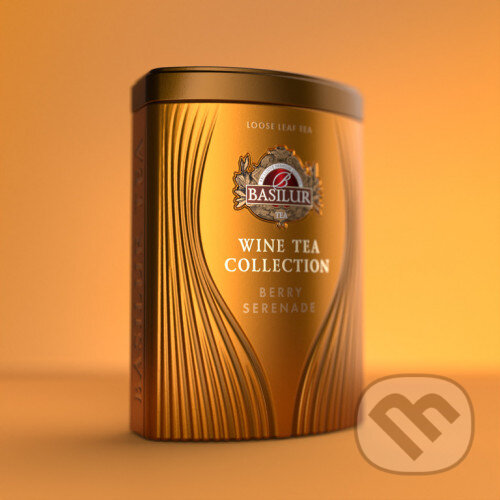 Kávy a čaje: BASILUR Wine Tea Berry Serenade plech 75g (Bio - Racio). Bio - Racio, 2023 Kávy a čaje: BASILUR Wine Tea Berry Serenade plech 75g (Bio - Racio). Bio - Racio, 2023