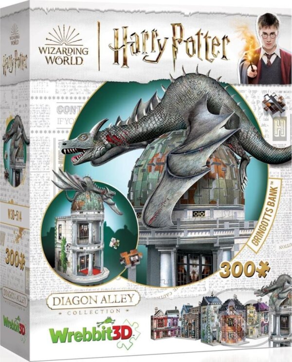 Puzzle: Puzzle 3D Harry Potter: Gringottova banka (Wrebbit - MB). Wrebbit - MB, 2023 Puzzle: Puzzle 3D Harry Potter: Gringottova banka (Wrebbit - MB). Wrebbit - MB, 2023