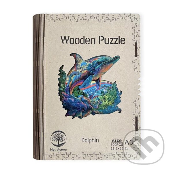 Dřěvěné puzzle/Delfín A3 svítící, EPEE, 2023