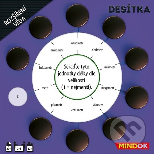 Společenská hra: Desítka - Rozšíření věda (Mindok). Mindok, 2023 Společenská hra: Desítka - Rozšíření věda (Mindok). Mindok, 2023