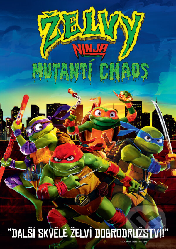 Film: Želvy Ninja: Mutantí chaos (Jeff Rowe a Kyler Spears) (DVD). Magicbox, 2023 Film: Želvy Ninja: Mutantí chaos (Jeff Rowe a Kyler Spears) (DVD). Magicbox, 2023