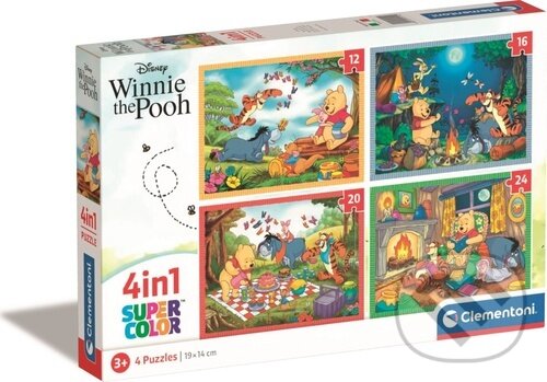 Puzzle: Puzzle Medvídek Pú 4v1 (Clementoni). Clementoni, 2023 Puzzle: Puzzle Medvídek Pú 4v1 (Clementoni). Clementoni, 2023