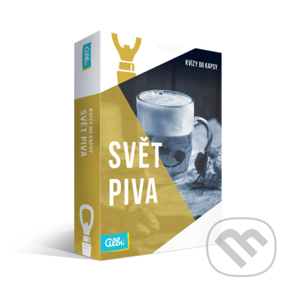 Společenská hra: Kvízy do kapsy - Svět piva (Albi). Albi, 2023 Společenská hra: Kvízy do kapsy - Svět piva (Albi). Albi, 2023
