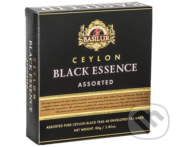Kávy a čaje: BASILUR Black Essence Assorted 40ks (Bio - Racio). Bio - Racio, 2023 Kávy a čaje: BASILUR Black Essence Assorted 40ks (Bio - Racio). Bio - Racio, 2023