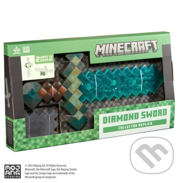 Minecraft replika zberateľská - Diamantový meč (Noble Collection). Noble Collection, 2023 Minecraft replika zberateľská - Diamantový meč (Noble Collection). Noble Collection, 2023