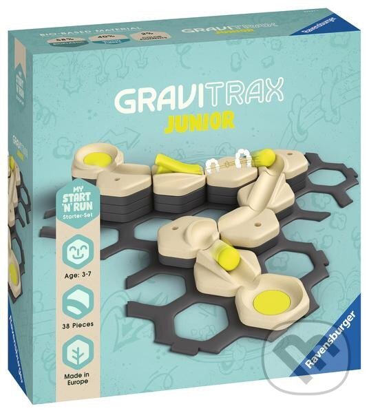 Společenská hra: GraviTrax Junior Štartovacia sada Štart (Ravensburger). Ravensburger, 2023 Společenská hra: GraviTrax Junior Štartovacia sada Štart (Ravensburger). Ravensburger, 2023