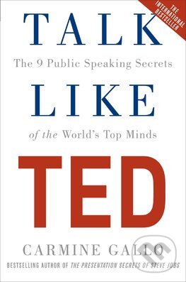 Kniha: Talk Like TED (Carmine Gallo). Pan Macmillan, 2016 Kniha: Talk Like TED (Carmine Gallo). Pan Macmillan, 2016