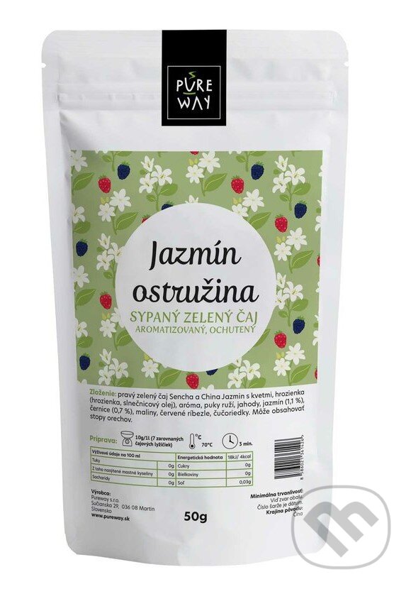 Kávy a čaje: Jazmín ostružina (Pure Way). Pure Way, 2023 Kávy a čaje: Jazmín ostružina (Pure Way). Pure Way, 2023