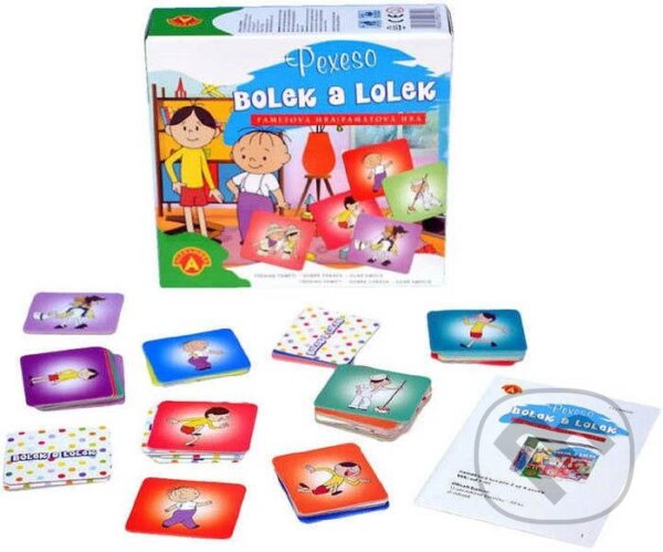 Spoločenská hra: Bolek a Lolek - Pexeso (Alexander). Alexander, 2014 Spoločenská hra: Bolek a Lolek - Pexeso (Alexander). Alexander, 2014