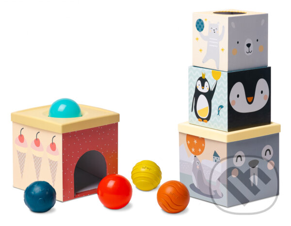 Společenská hra: Sada kociek a loptičiek Severný pól (Taf Toys). Taf Toys, 2023 Společenská hra: Sada kociek a loptičiek Severný pól (Taf Toys). Taf Toys, 2023