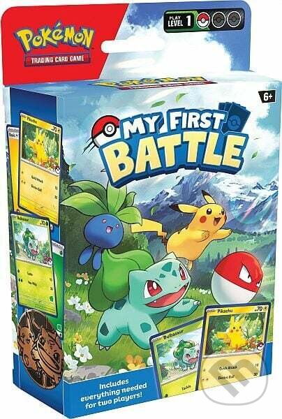 Společenská hra: Pokémon: My First Battle - Pikachu, Bulbasaur (Pokemon). Pokemon, 2023 Společenská hra: Pokémon: My First Battle - Pikachu, Bulbasaur (Pokemon). Pokemon, 2023