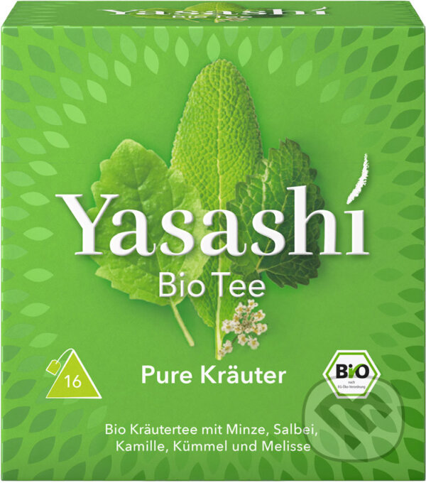 Kávy a čaje: Yasashi BIO Pure Herbs (Yasashi). Yasashi, 2023 Kávy a čaje: Yasashi BIO Pure Herbs (Yasashi). Yasashi, 2023