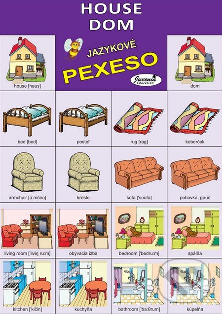 Jazykové pexeso: House / Dom (Juvenia Education Studio). Juvenia Education Studio, 2016 Jazykové pexeso: House / Dom (Juvenia Education Studio). Juvenia Education Studio, 2016