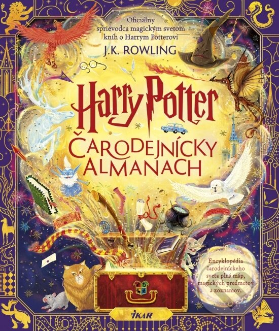 Kniha: Harry Potter: Čarodejnícky almanach (J.K. Rowling). Ikar, 2024 Kniha: Harry Potter: Čarodejnícky almanach (J.K. Rowling). Ikar, 2024