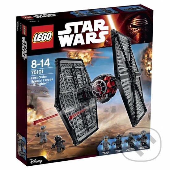 Spoločenská hra: LEGO Star Wars 75101 First Order Special Forces TIE fighter (Stíhačka TIE špeciálnych jednotiek Prvého radu) (LEGO). LEGO, 2016 Spoločenská hra: LEGO Star Wars 75101 First Order Special Forces TIE fighter (Stíhačka TIE špeciálnych jednotiek Prvého radu) (LEGO). LEGO, 2016