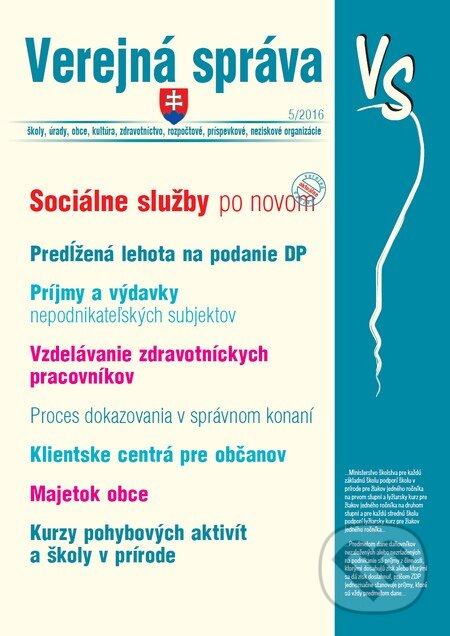 Kniha: Verejná správa 5/2016 (Poradca s.r.o.). Poradca s.r.o., 2016 Kniha: Verejná správa 5/2016 (Poradca s.r.o.). Poradca s.r.o., 2016