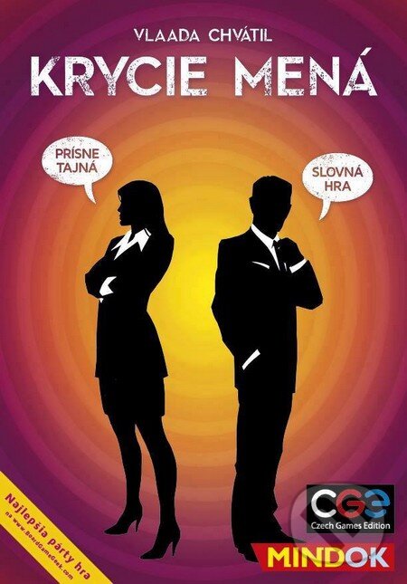 Spoločenská hra: Krycie mená (Vlaada Chvátil). Mindok, 2015 Spoločenská hra: Krycie mená (Vlaada Chvátil). Mindok, 2015