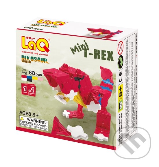 Společenská hra: LaQ stavebnice Dinosaur World mini T-REX (LaQ). LaQ, 2016 Společenská hra: LaQ stavebnice Dinosaur World mini T-REX (LaQ). LaQ, 2016