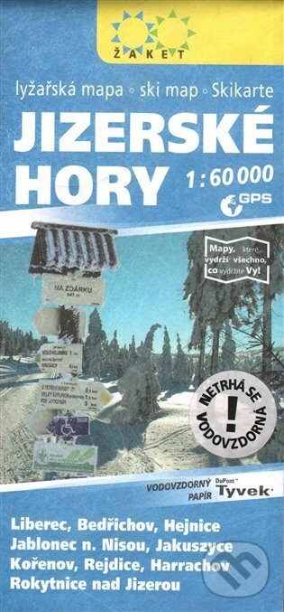 Jizerské hory - lyžařská mapa 1:60 000 (Žaket). Žaket, 2016 Jizerské hory - lyžařská mapa 1:60 000 (Žaket). Žaket, 2016