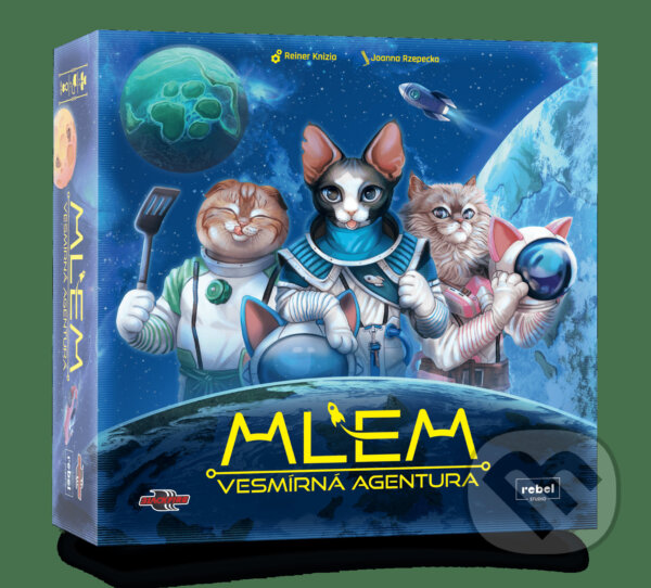 Společenská hra: MLEM: Vesmírná agentura (Reiner Knizia). Blackfire, 2024 Společenská hra: MLEM: Vesmírná agentura (Reiner Knizia). Blackfire, 2024