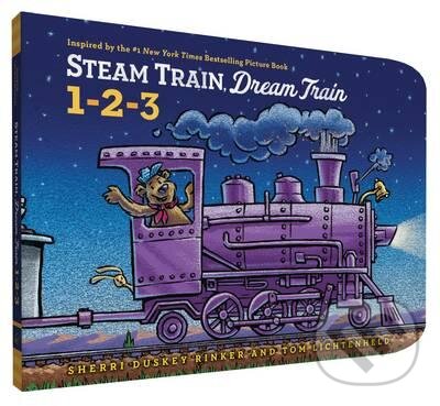 Kniha: Steam Train, Dream Train: 1-2-3 (Sherri Duskey Rinker). Chronicle Books, 2016 Kniha: Steam Train, Dream Train: 1-2-3 (Sherri Duskey Rinker). Chronicle Books, 2016