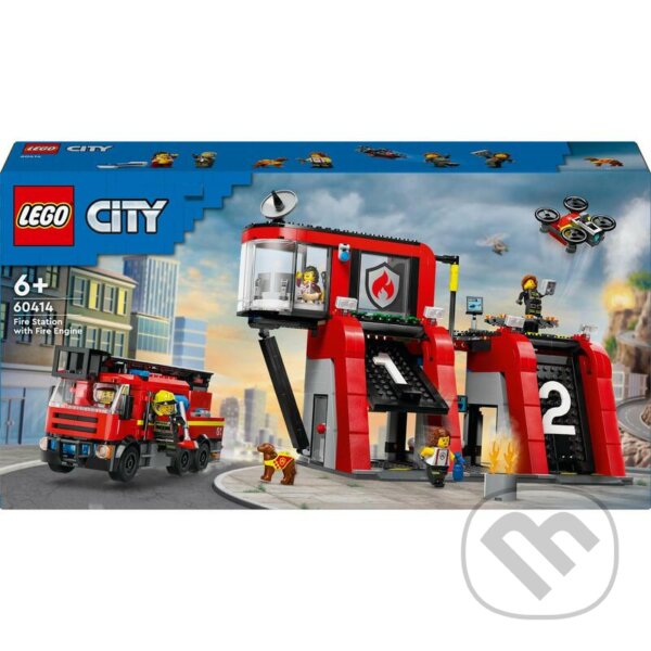 LEGO® City 60414 Hasičská stanica s hasičským vozidlom, LEGO, 2024
