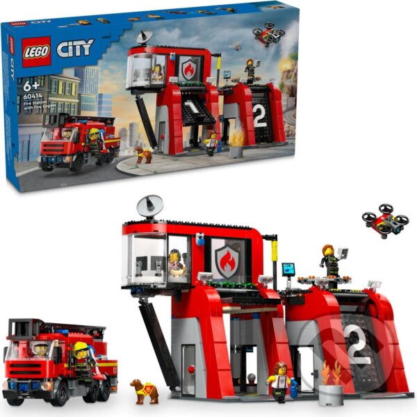Společenská hra: LEGO® City 60414 Hasičská stanica s hasičským vozidlom (LEGO). LEGO, 2024 Společenská hra: LEGO® City 60414 Hasičská stanica s hasičským vozidlom (LEGO). LEGO, 2024
