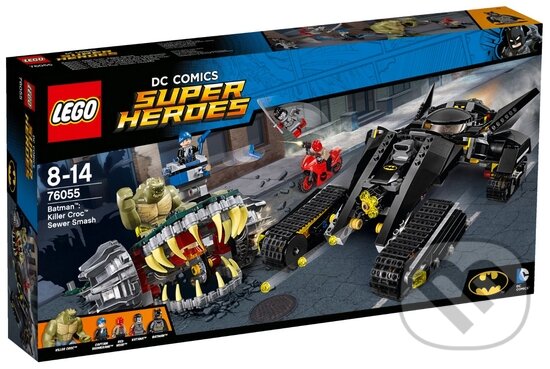 LEGO Super Heroes 76055 Batman: Killer Croc Zničenie v stokách, LEGO, 2016